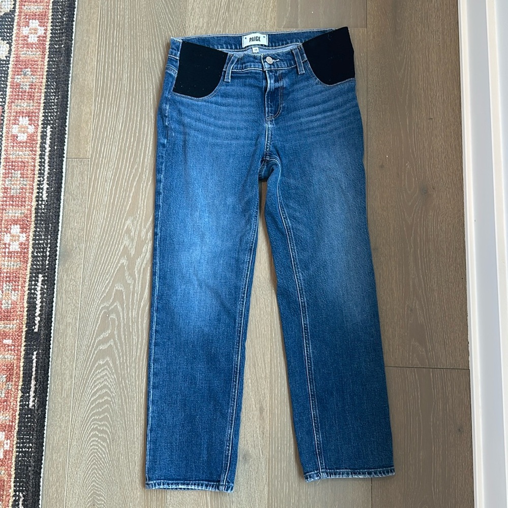 EUC Paige Noella Maternity Straight Leg Jeans
